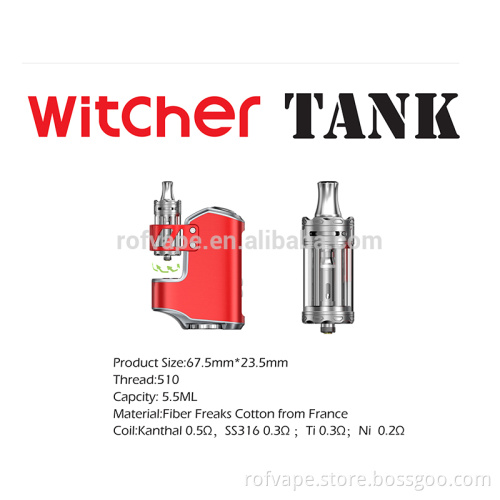 Unique Shape All-in-One Box Mod Kit 75W Witcher with Creative Airflow mod kit